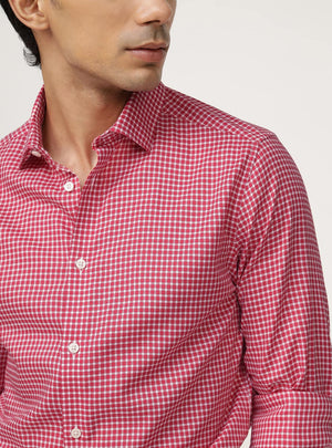 Coral Cotton Tencel Melange Shirt