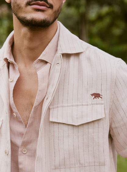 Vista Khaki Linen Jacket