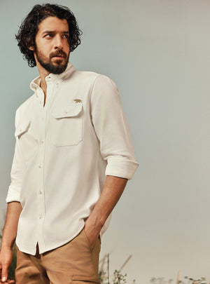 Oyster Off White Explorer Cotton Shirt