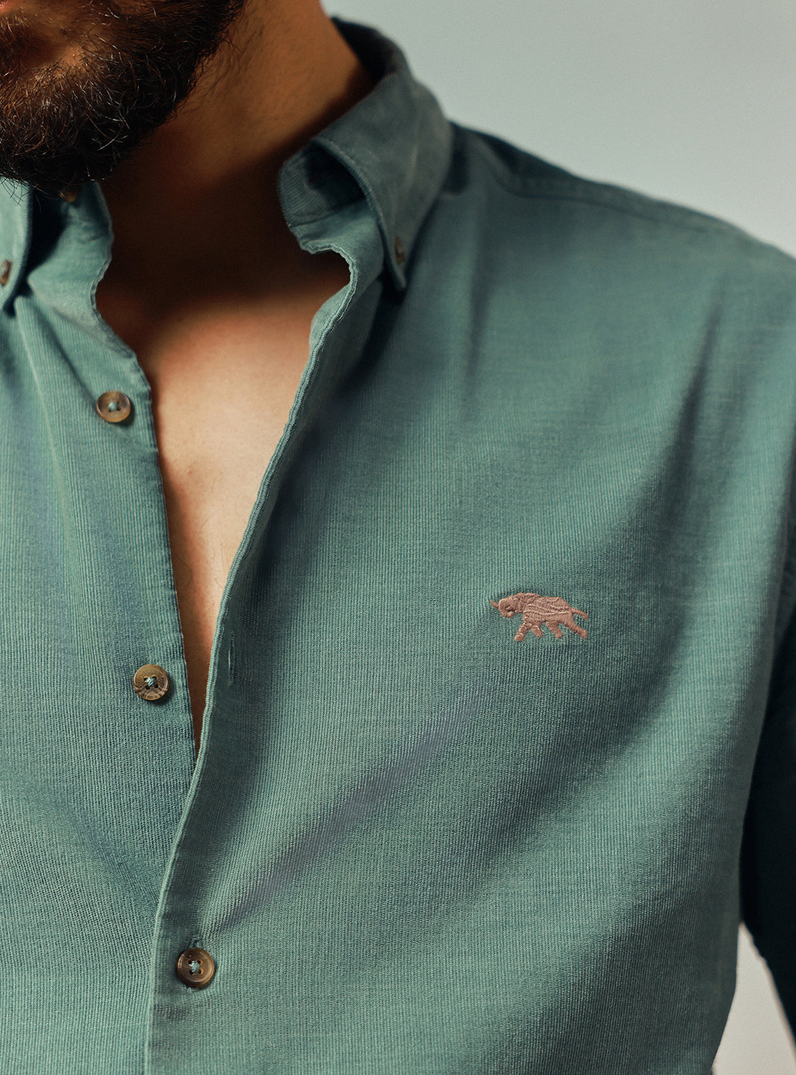 Pine Green Corduroy Shirt