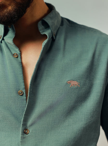 Pine Green Corduroy Shirt