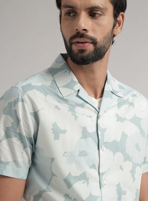 Floral Lake Print Shirt