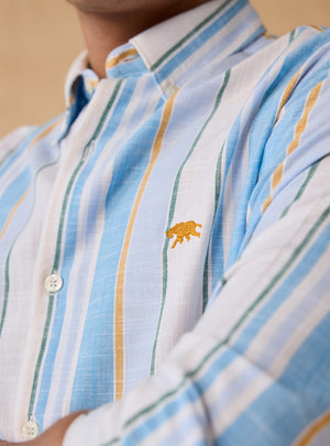 Cerulean Sky Stripe Shirt