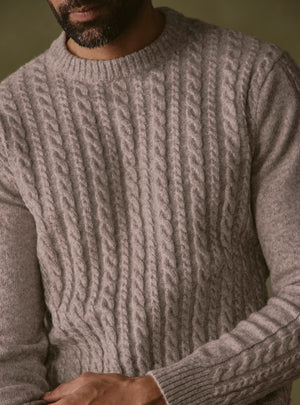 Quarry Beige Cable Pullover