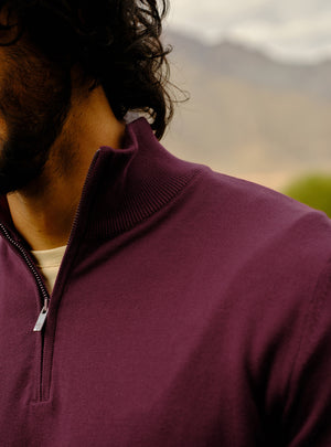 Cranberry Burgundy Cotton Pullover
