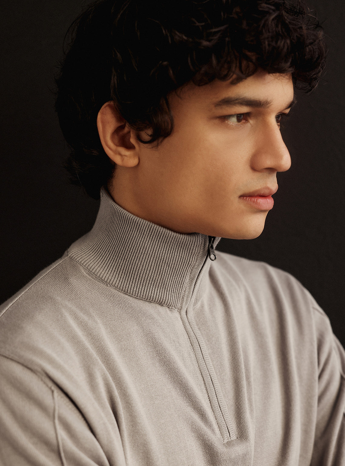 Nobel Grey Cotton Pullover