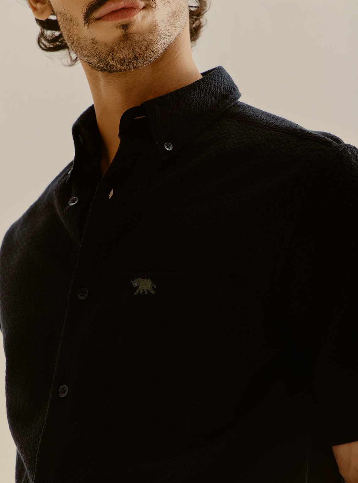Altea Black Cotton Shirt
