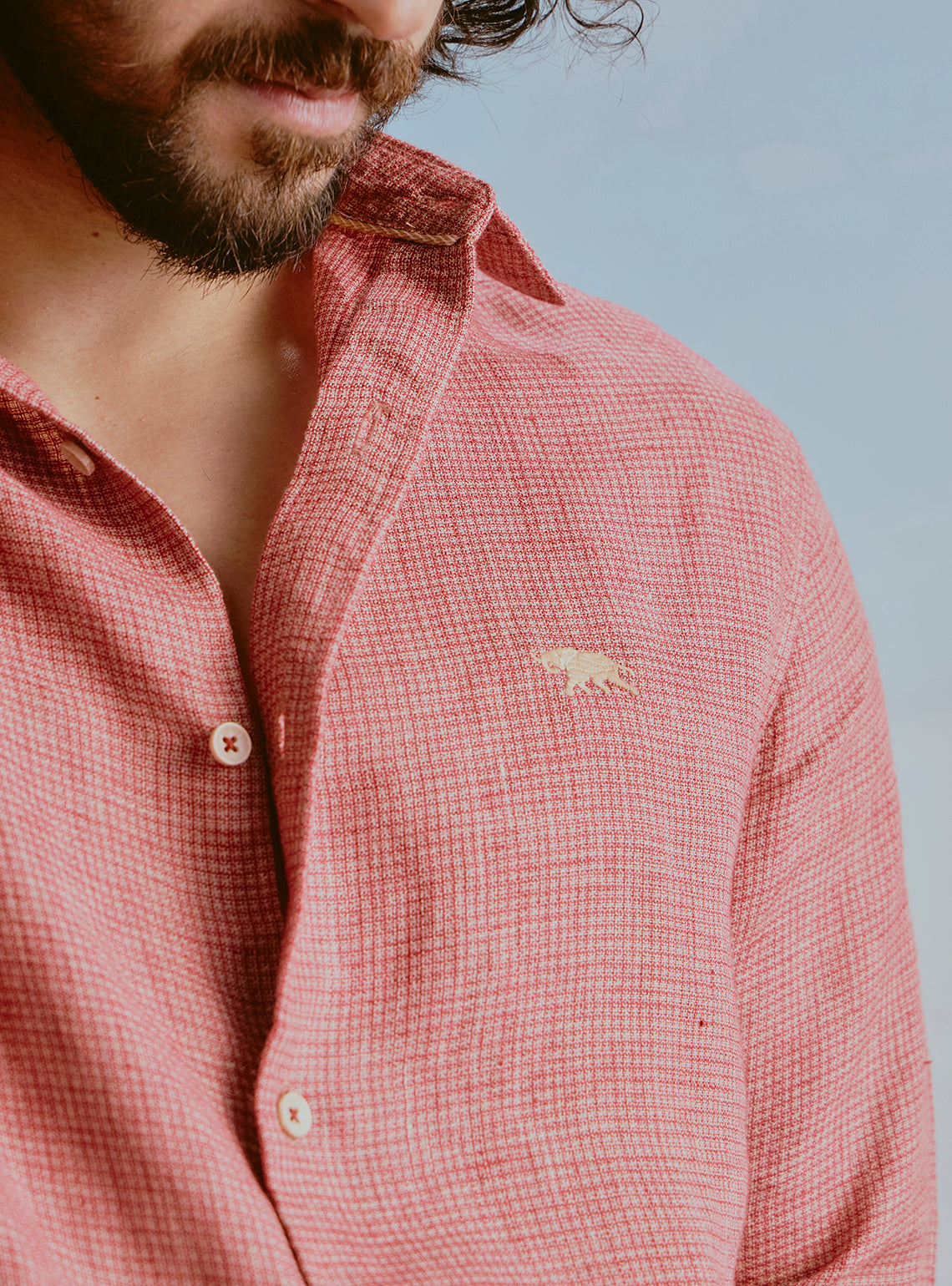 Current Red Linen Shirt