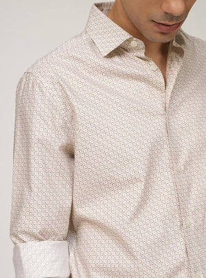 Clay Print Cotton Shirt