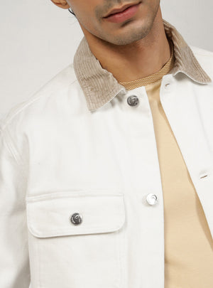 Snowdrift Cotton Corduroy Overshirt