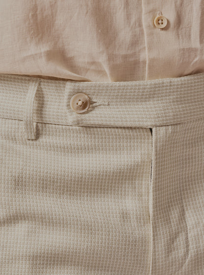 Drift Beige Linen Trousers