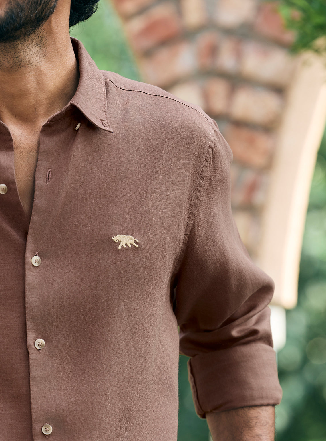 Light Wood European Linen Shirt