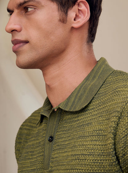Bronze Olive Cotton Grindle Polo