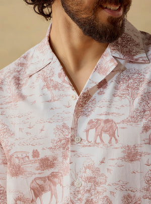 Jungle Roast Cotton Poplin Print Shirt