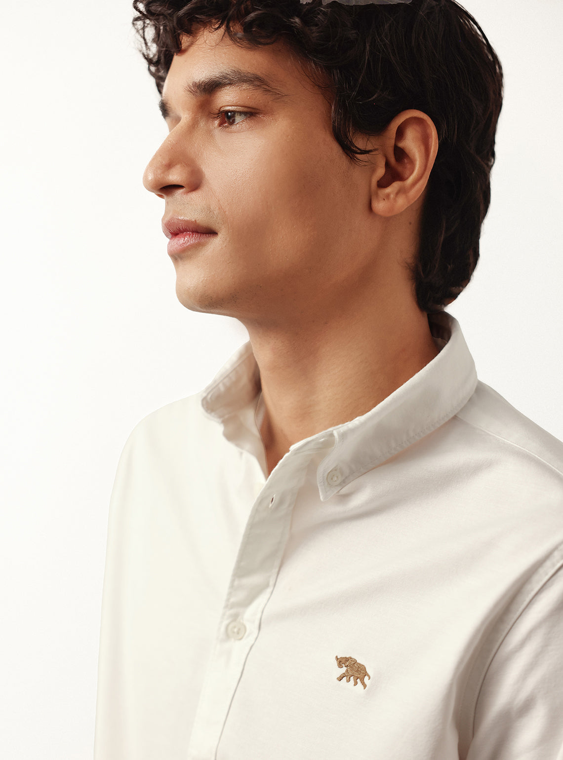 Twilight Off White Cotton Knit Shirt