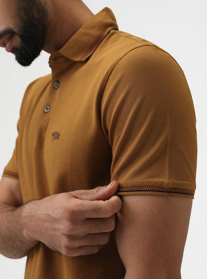 Ochre Pique Polo