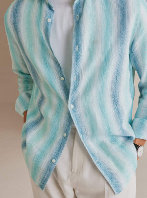 Striped Horizon Linen Shirt