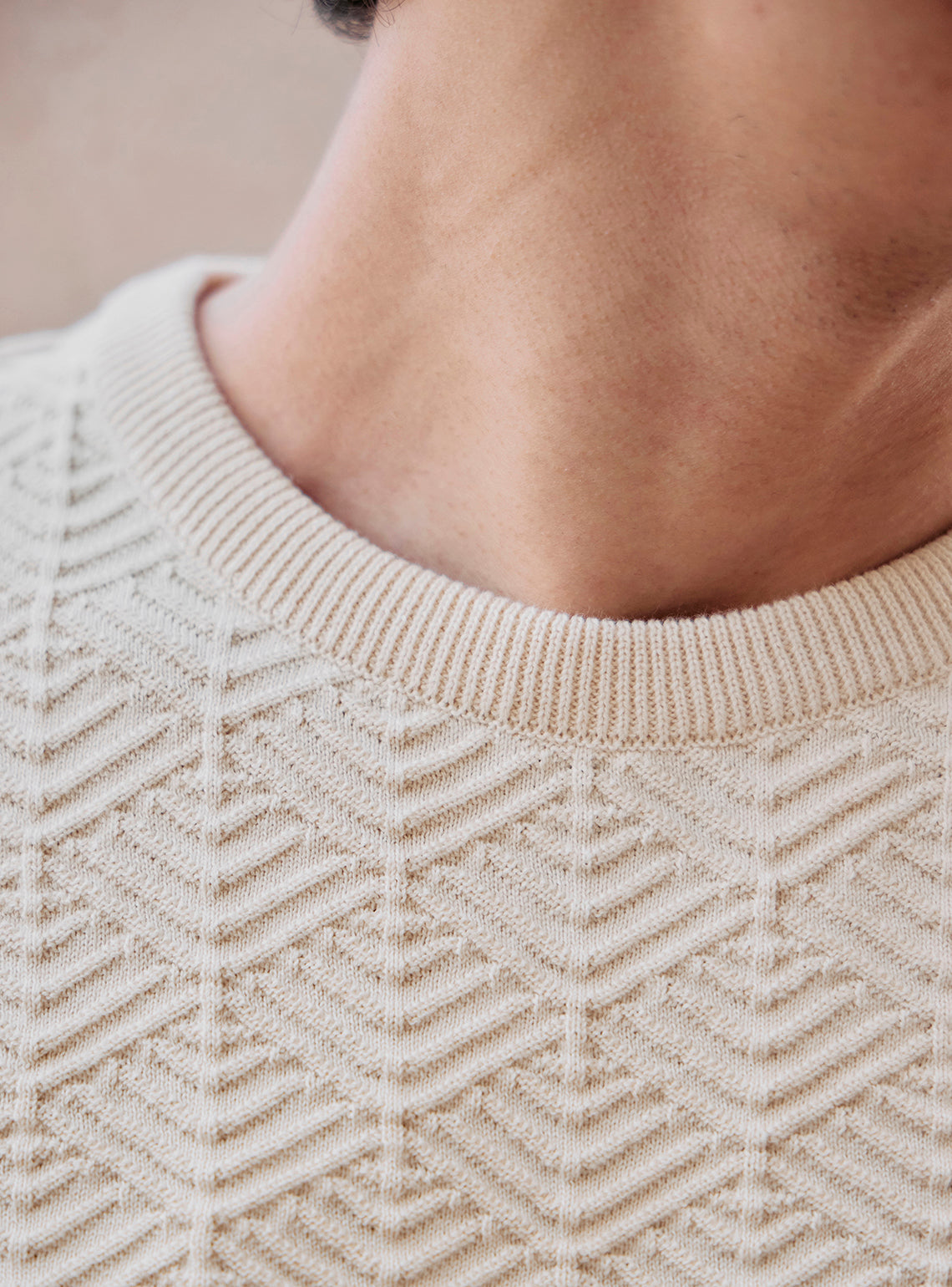 Nomad Off-White Cotton Wool Pullover