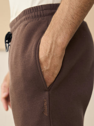 Mudslide Brown Fleece Jogger