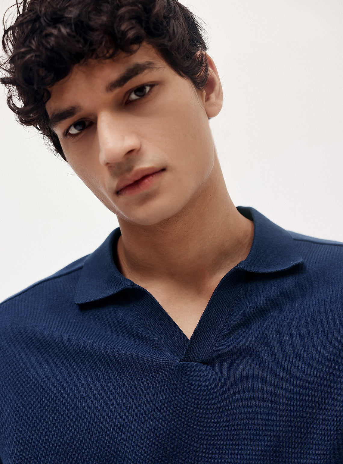Blue Bay Cotton Micro Cable Knit Polo