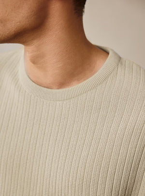Pale Sage Cotton Crew