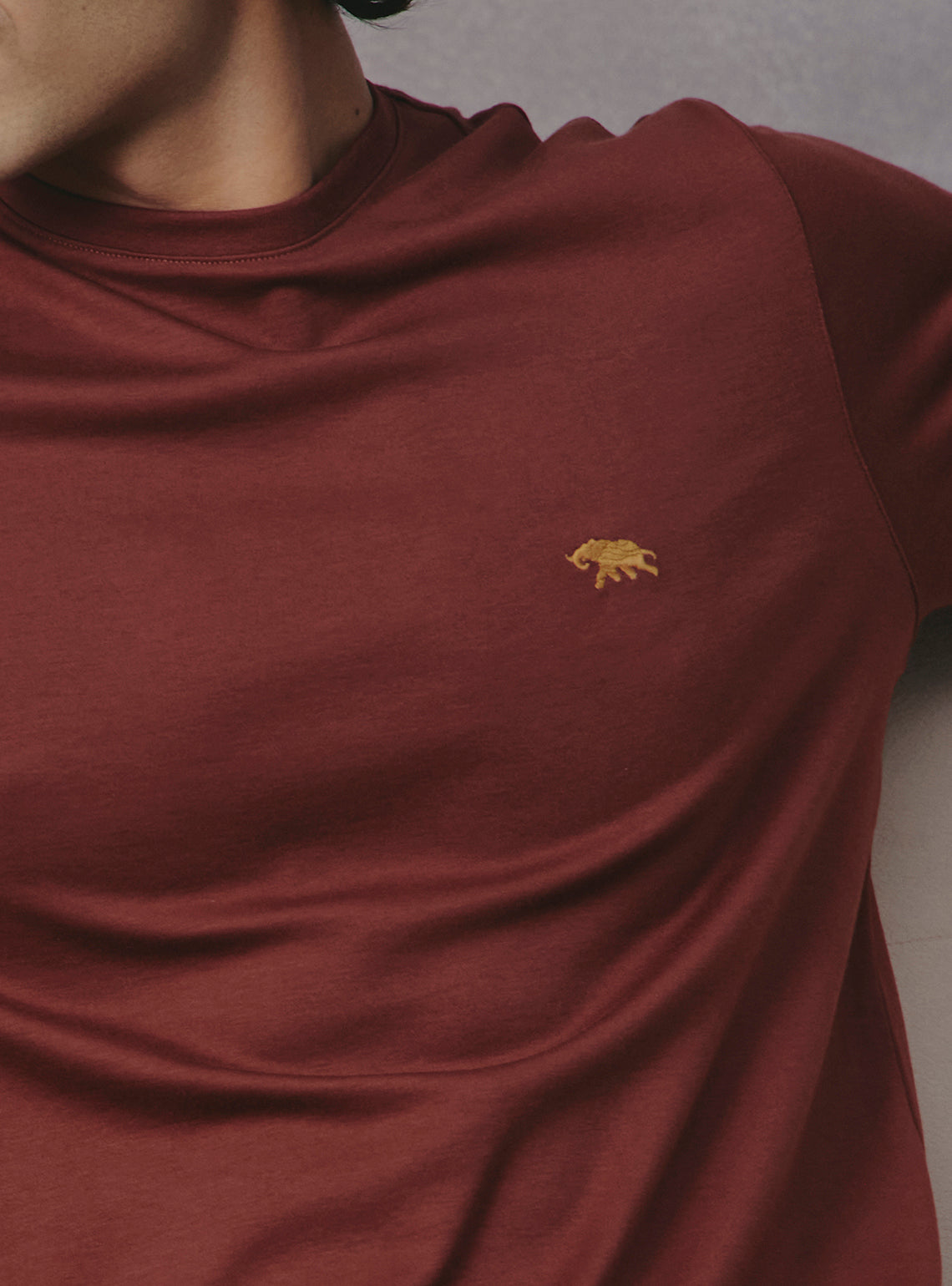 Pepper Brown Supima Cotton Crewneck