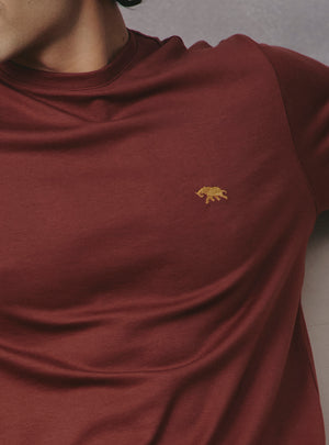 Pepper Brown Supima Cotton Crewneck