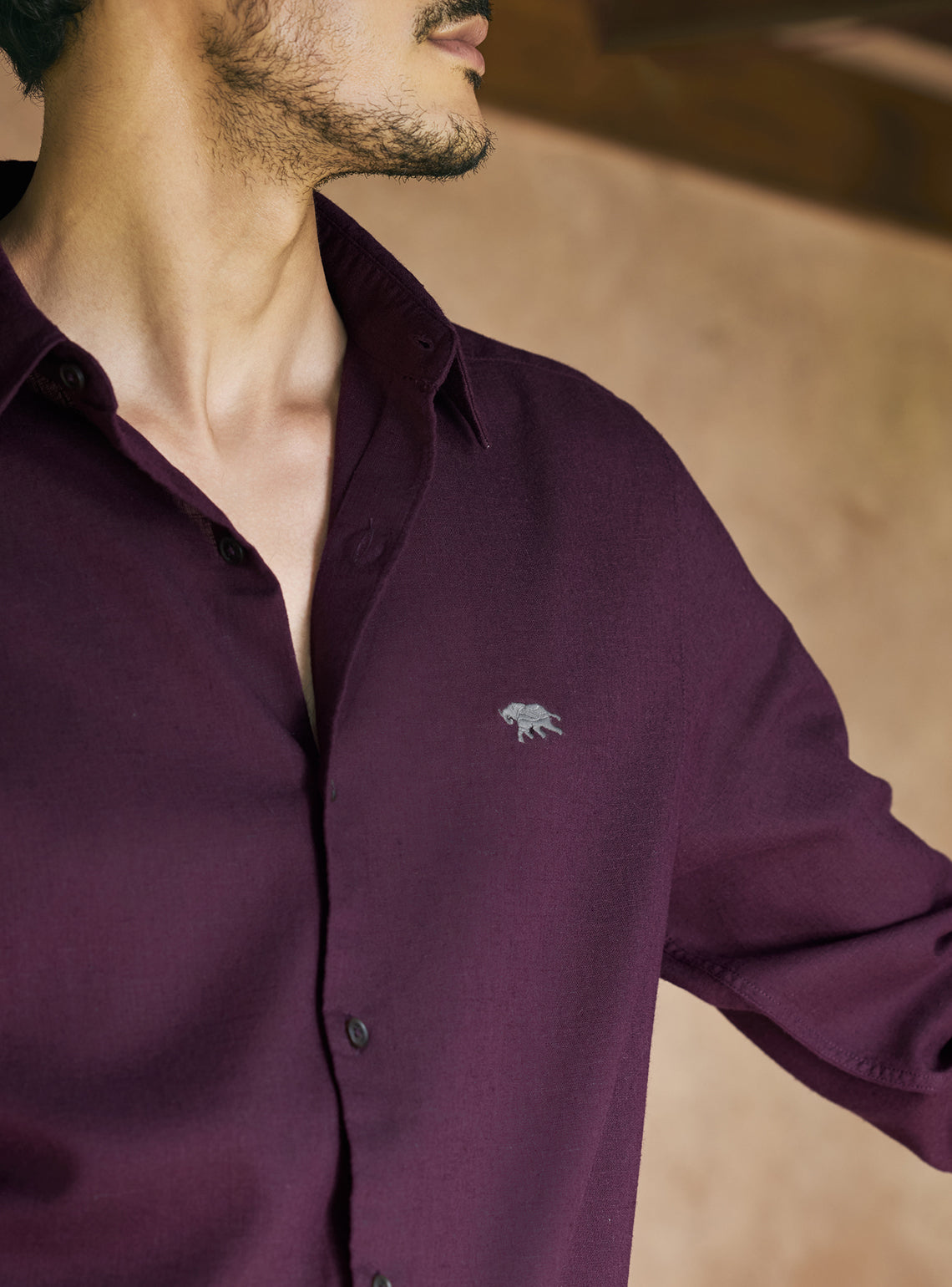 Mystic Violet Lyocell Linen Shirt