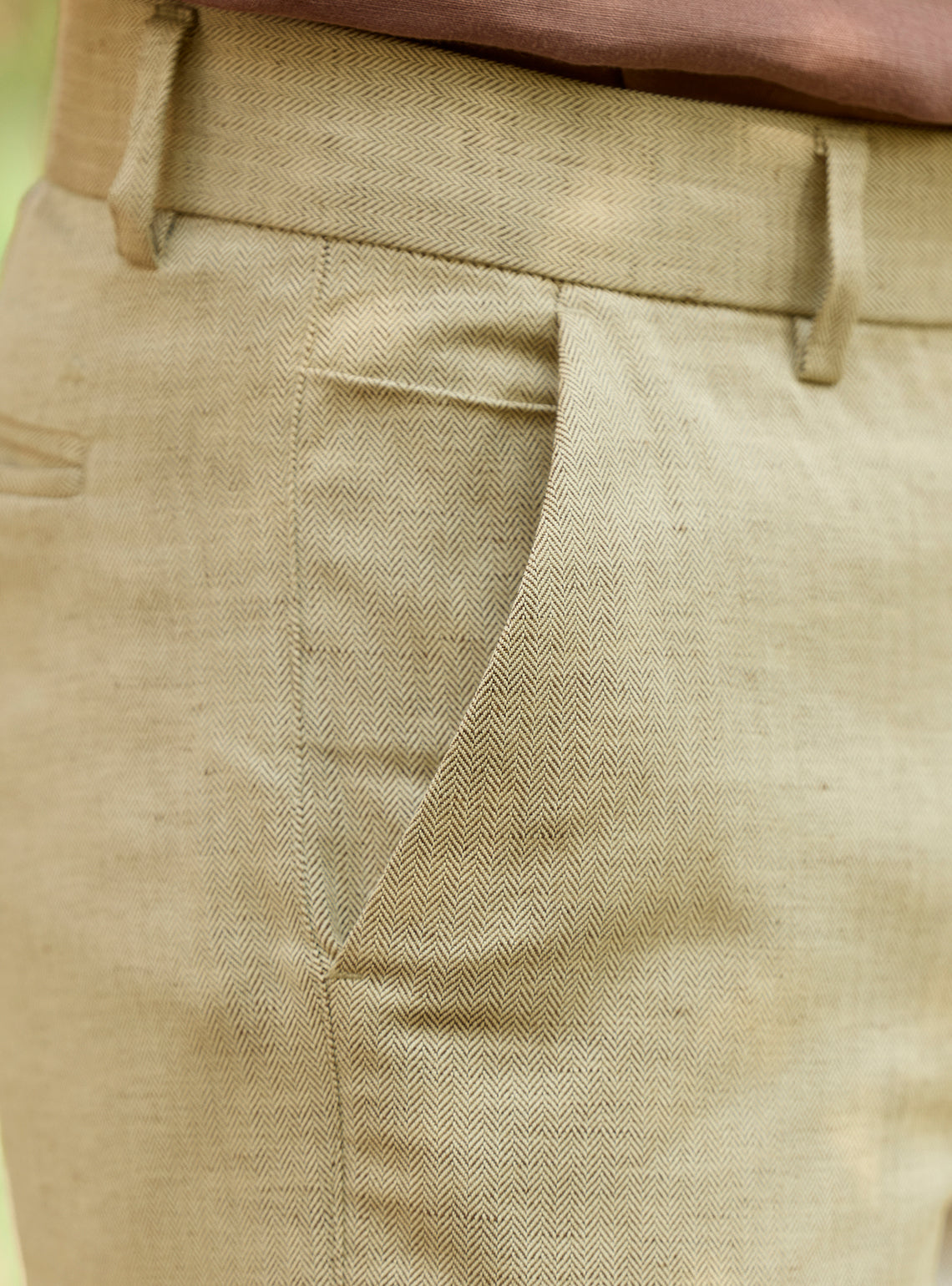 Teak Cotton Linen Trousers