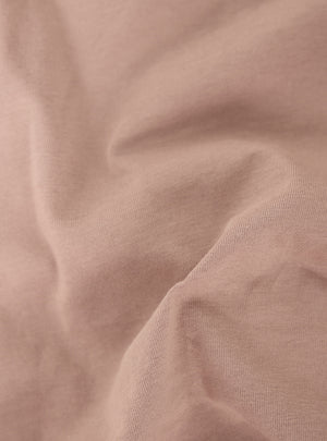 Shell Brown Cotton Crewneck