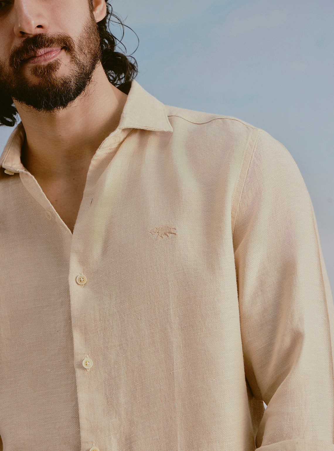 Sun Yellow Linen Shirt