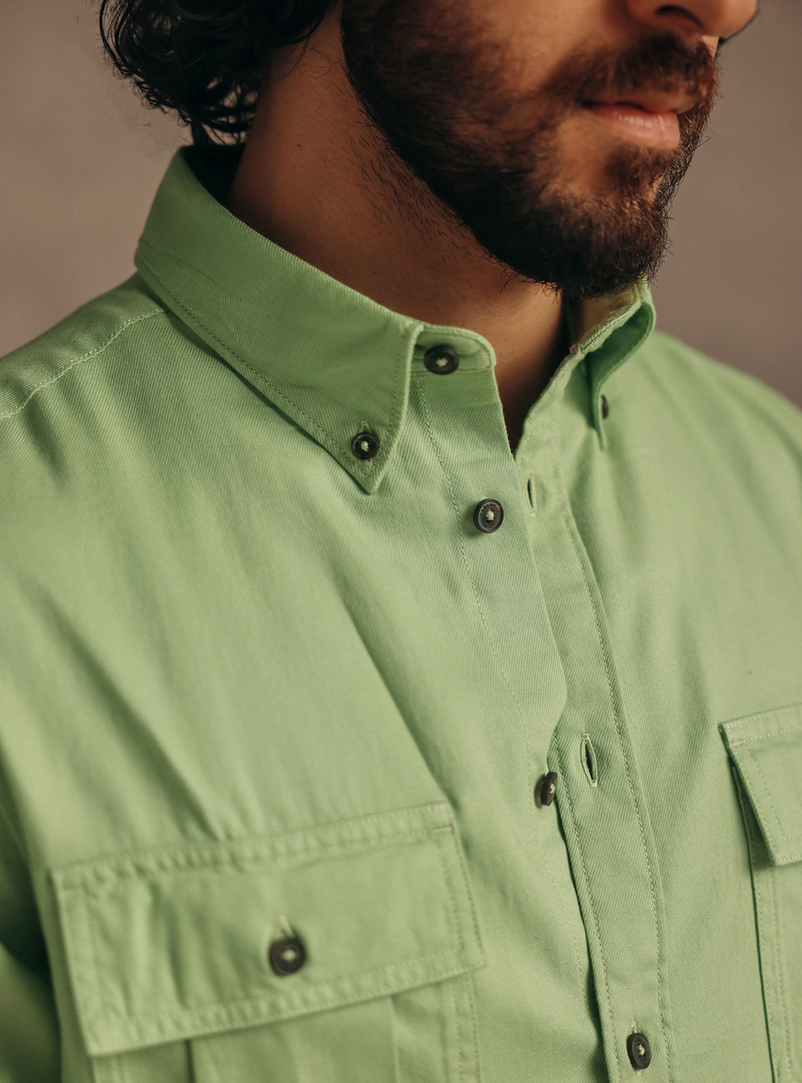 Locust Green Cotton Shirt