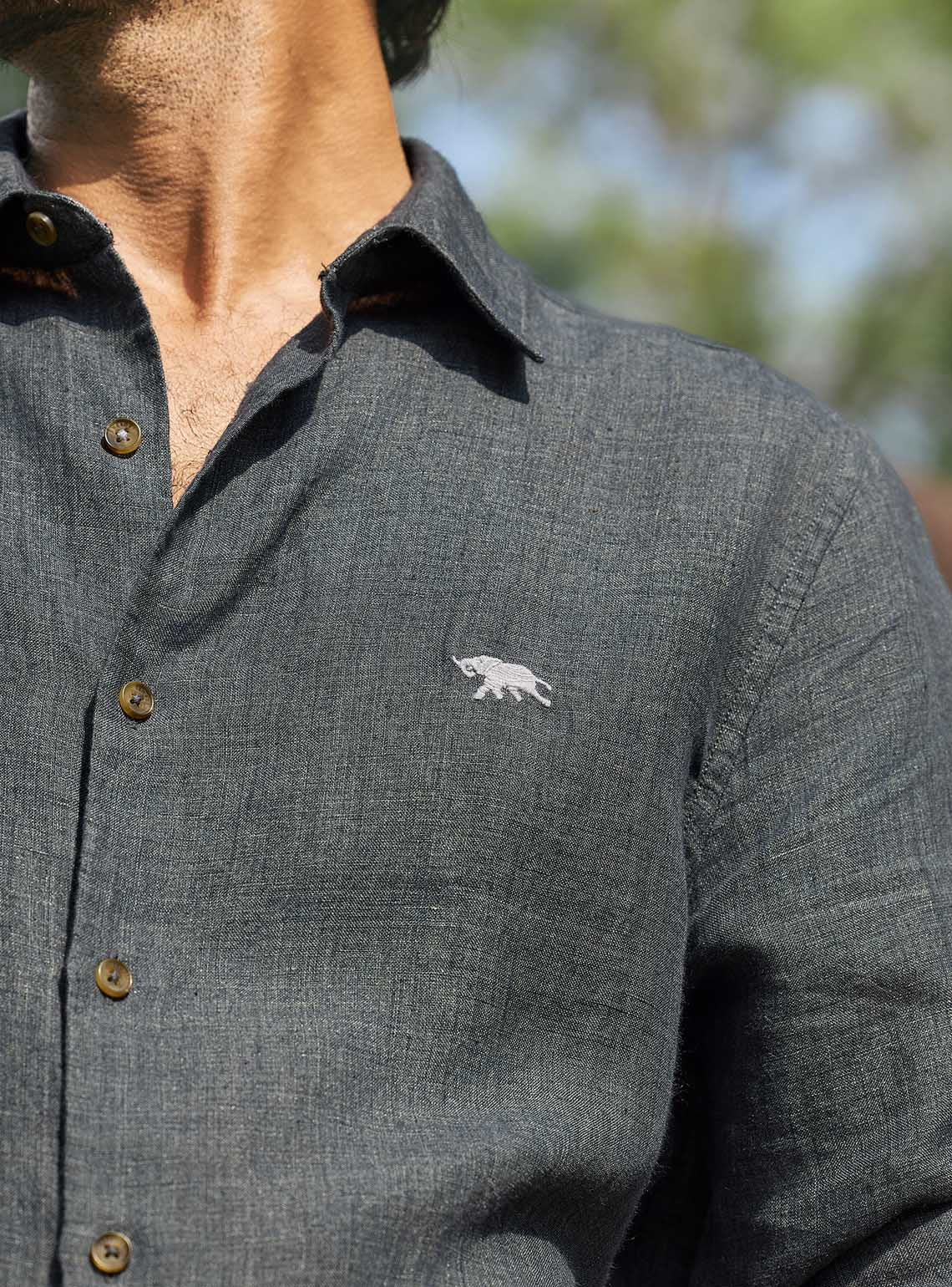Heirloom Grey Linen Shirt