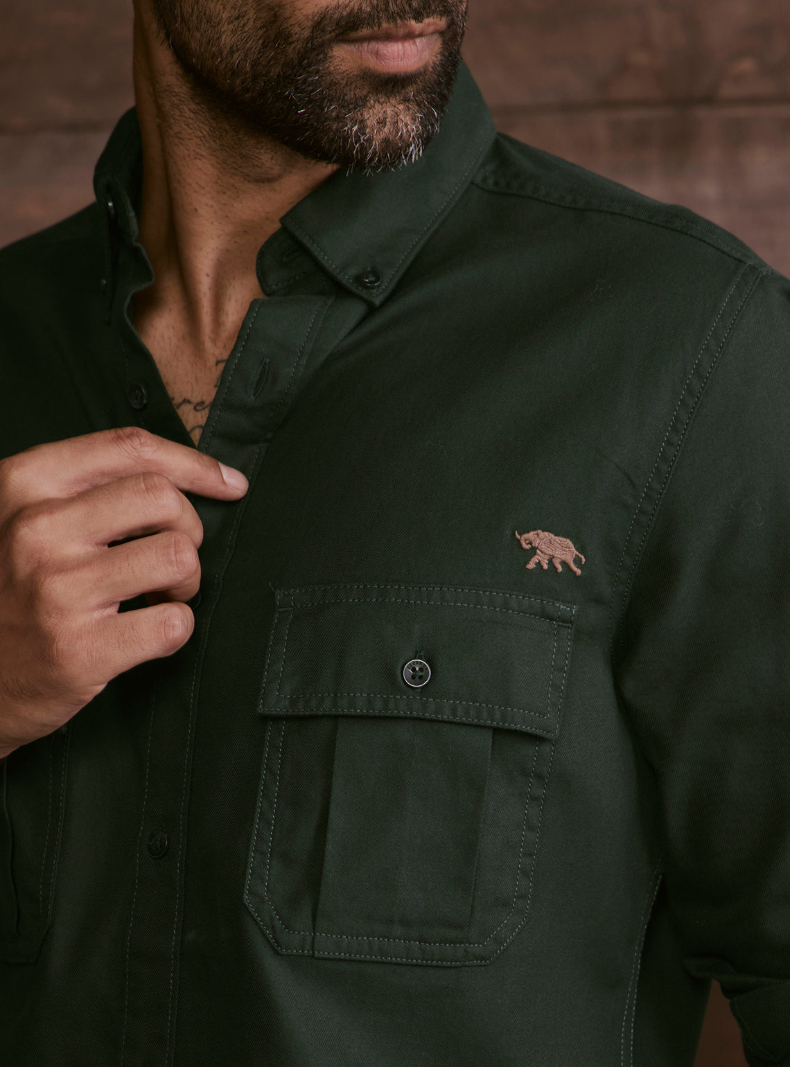Trail Green Explorer Cotton shirt