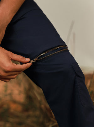 Expedition Navy Cotton Stretch Cargo Pant