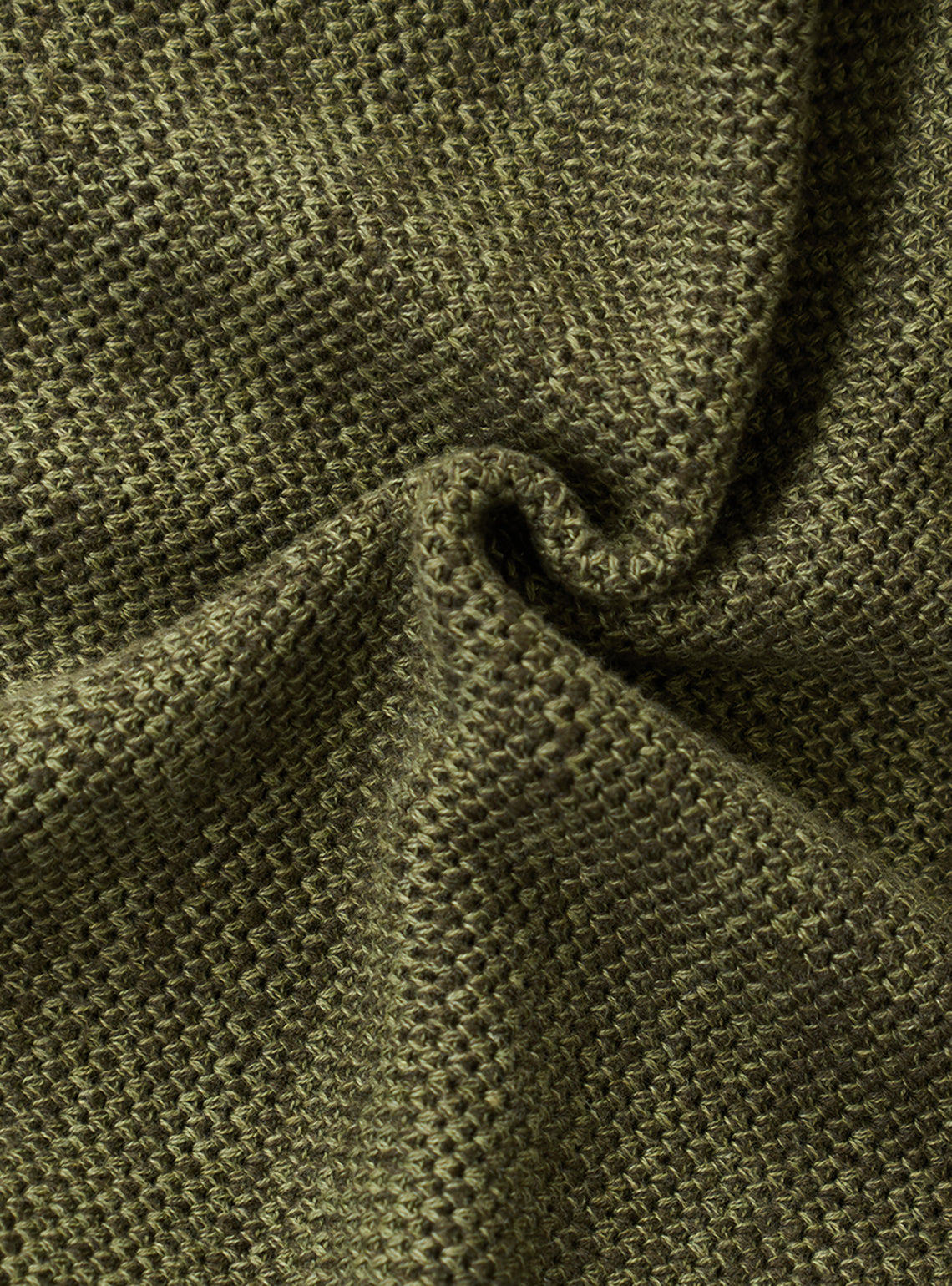 Forest Olive Cotton Melange Jacket