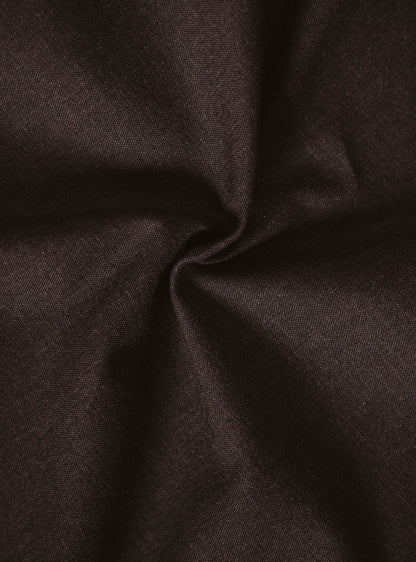 Wood Brown Cotton Lycra Melange Shirt