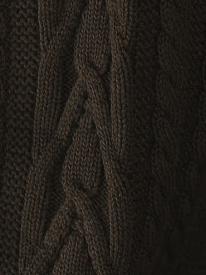 Void Black Cotton Cardigan