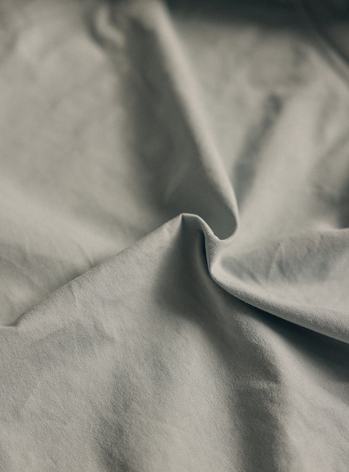 Glacial Blue Cotton Canvas Overshirt