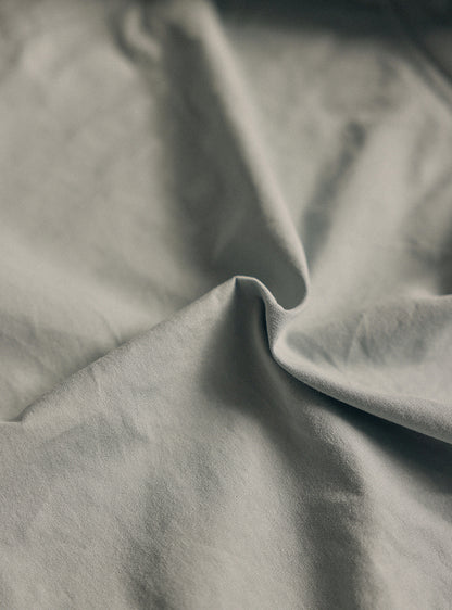 Glacial Blue Cotton Canvas Overshirt