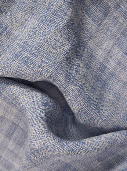 Harbour Blue Linen Check Shirt