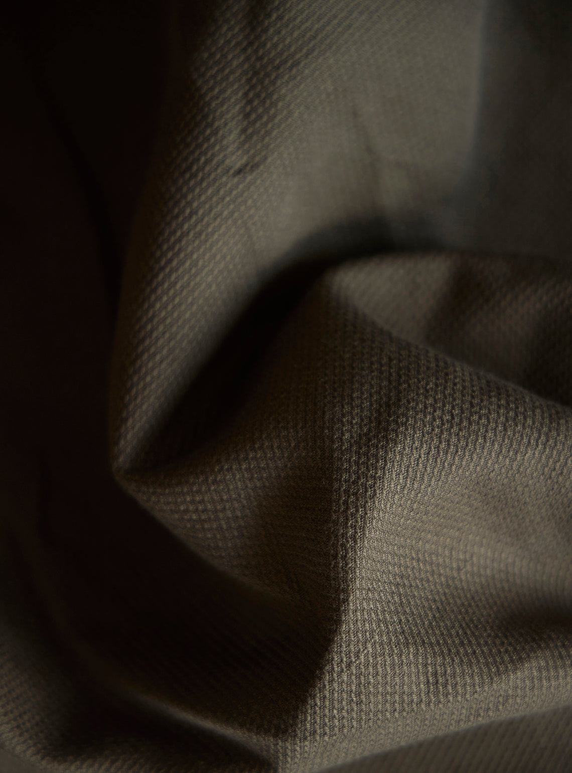 Bronze Olive Cotton Linen Trousers