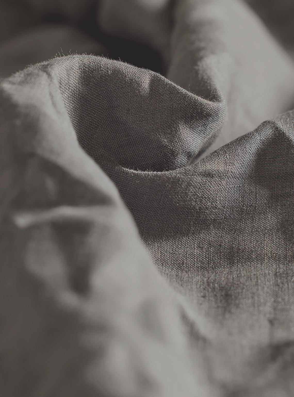 Silt Brown European Linen Dobby Shirt