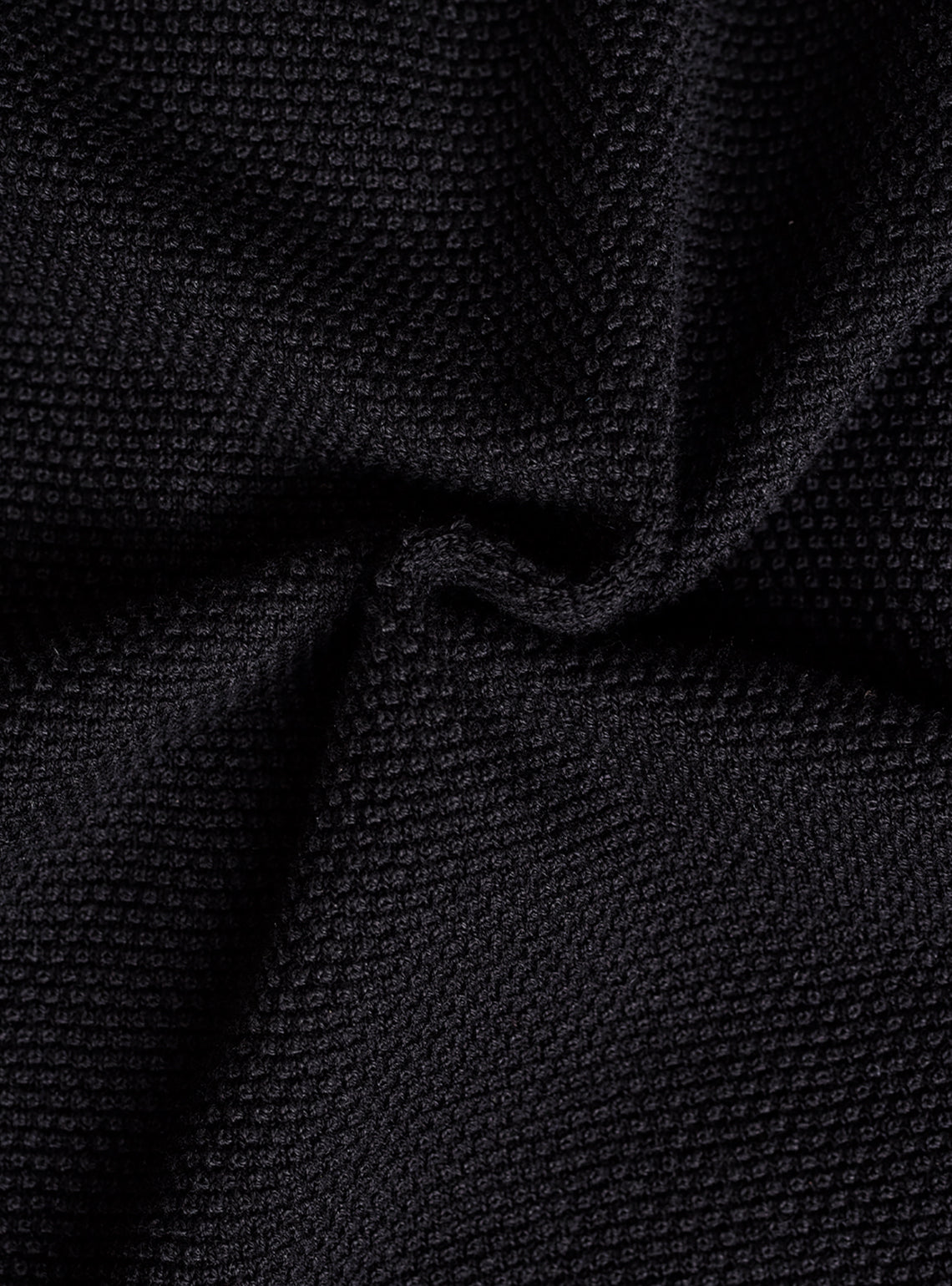 Winter Black Cotton Pullover