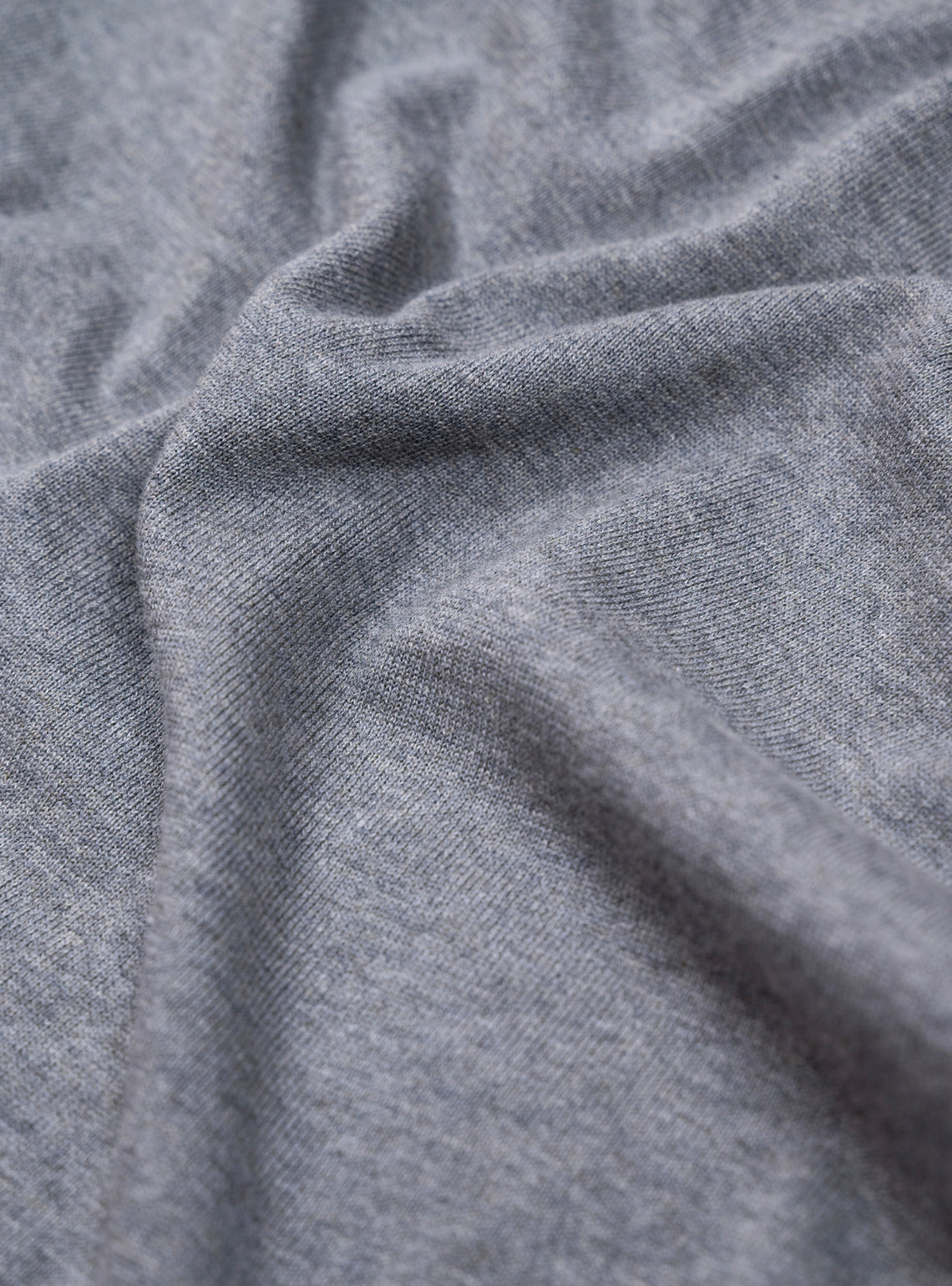 Metal Grey Cotton Melange Pullover