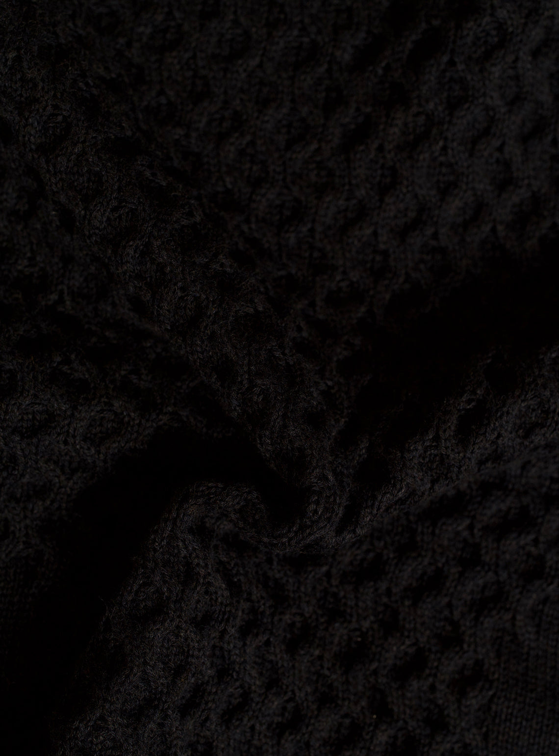 Eclipse Black Cotton Melange Pullover