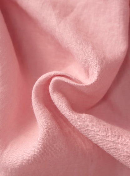 Coral Pink Linen Shirt