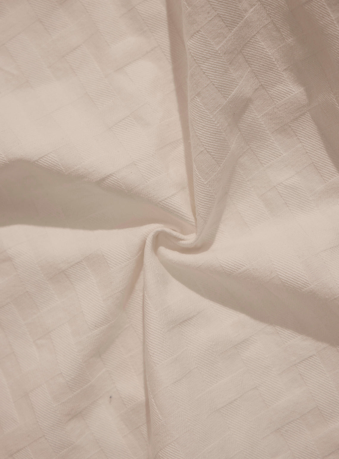 Tivat Off-White Cotton Dobby Shirt