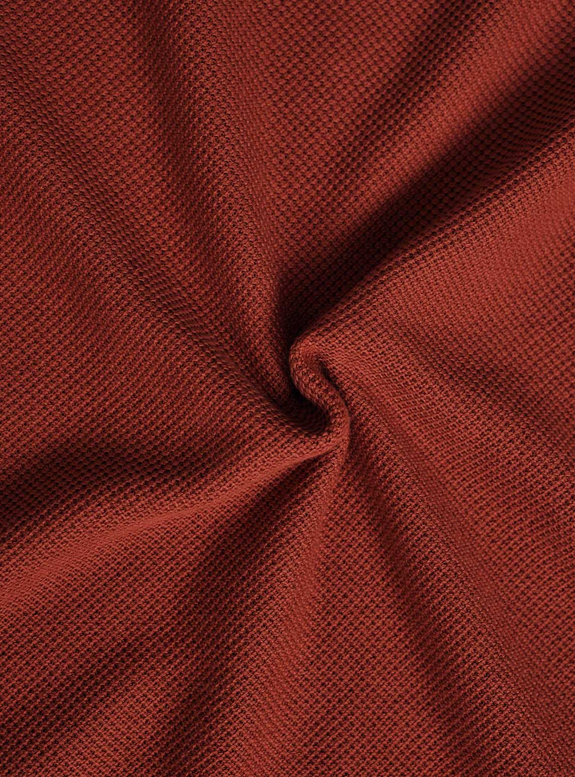 Burnt Rust Cotton Honeycomb Pullover