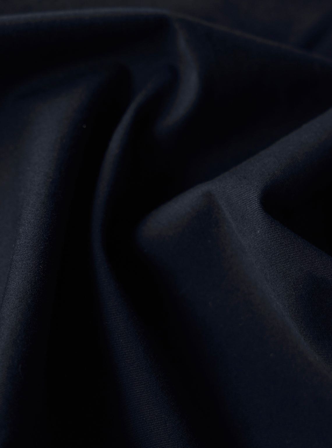 Midnight Navy Cotton Twill Shirt